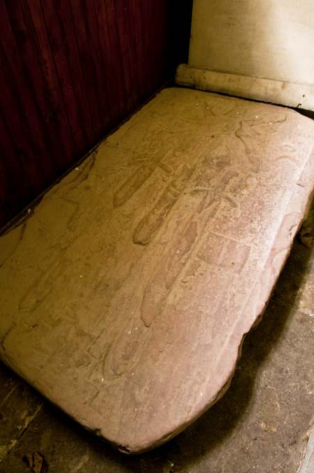 Medieval carved stone, East Church cromarty: photo by Iain Sarjeant