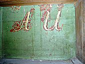 initials under pew: west loft